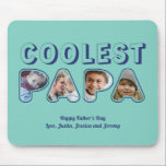 Niedlicher Papa Cutout Custom Family Foto Vatertag Mousepad<br><div class="desc">Personalisierter Vater-Tag Geschenk für deinen Vater zu feiern Vatertag. Egal, ob es sich um einen neuen Vater, einen Stiefvater, einen alten und klassischen Vater oder einen zukünftigen Vater handelt, die benutzerdefinierte Textfunktion wird Sie abdecken. Sie können den Text in Ihre gewünschte Formulierung ändern und Ihr eigenes Foto hochladen. Holen Sie...</div>