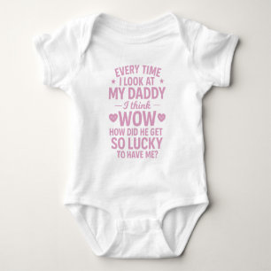 Niedlicher Papa zum Glück, mich zitieren zu lassen Baby Strampler