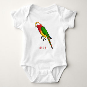 Niedlicher Papagei-Cartoon Baby Strampler