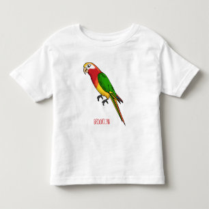 Niedlicher Papagei-Cartoon Kleinkind T-shirt