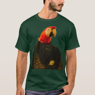 Niedlicher Papagei Macaw unterscheidet Royal Dog P T-Shirt