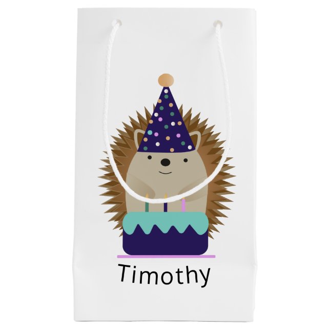 Niedlicher Party Igel Kleine Geschenktüte (Vorderseite)