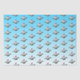 Niedlicher Party Whale Seidenpapier