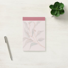 Niedlicher pastellfarbener Aquarell Trendy Burgund Post-it Klebezettel