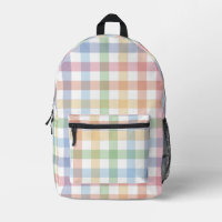 Niedlicher pastellfarbener Regenbogengingham karie