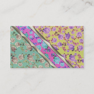 Niedlicher PastellHipster-Trendy bunte Visitenkarte