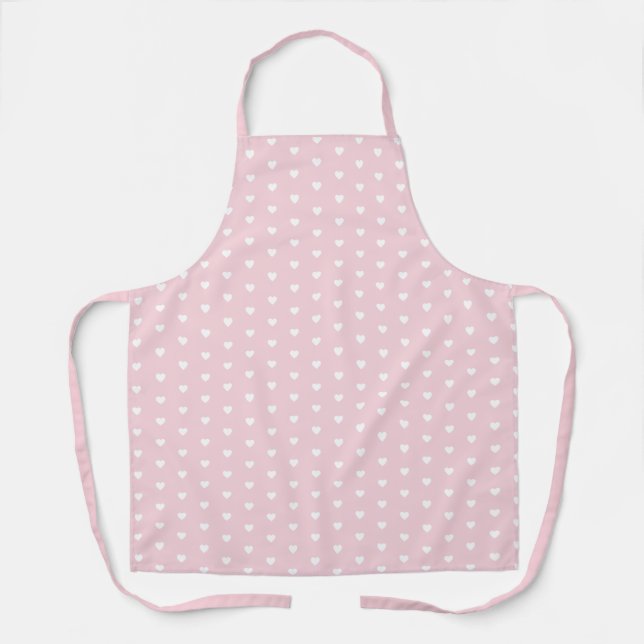 Niedlicher Pastellrosa Herzmuskelgebäck Schürze (Vorderseite)