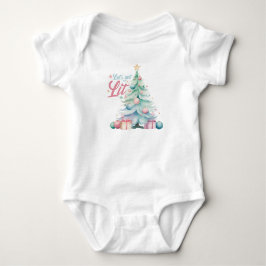 Niedlicher Pastelweihbaum Baby Strampler