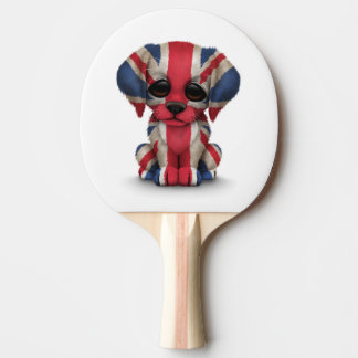 Niedlicher patriotischer britischer tischtennis schläger