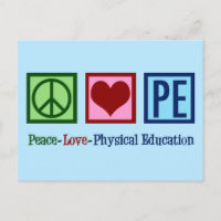 Niedlicher PE-Lehrer Friedens-Liebe Physische Bild