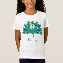 Niedlicher Peacock Personalisierter T - Shirt