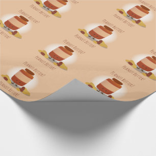 Niedlicher Peanut Butter JAR Food Geschenkpapier
