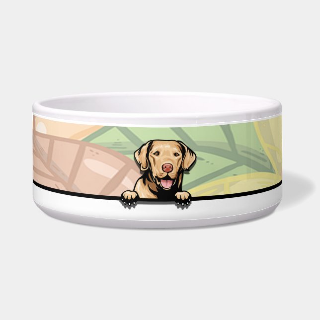 Niedlicher Peekeake-Bucht-Retrever, Küche Napf (Vorderseite)