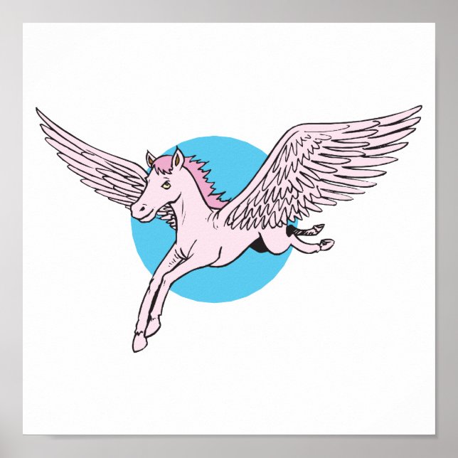 niedlicher Pegasus Poster (Vorne)