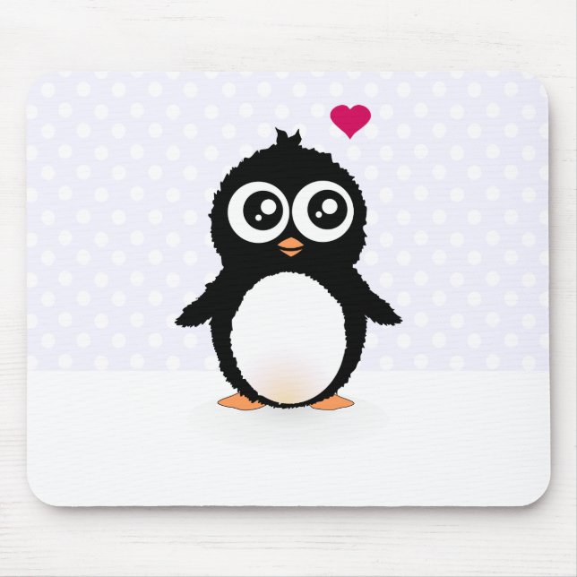Niedlicher Penguin-Cartoon Mousepad (Vorne)