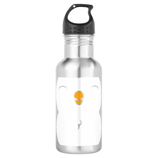 Niedlicher Penguin Edelstahlflasche (Vorderseite)