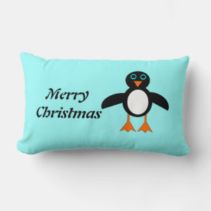 Niedlicher Penguin-Kissen mit individuellem Text Lendenkissen