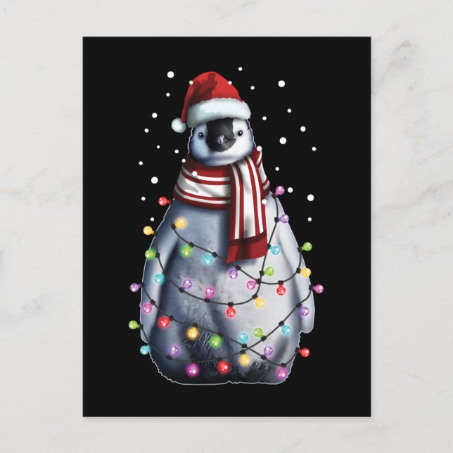 Niedlicher Penguin Lover Funny Christmas Weihnacht Postkarte (Vorderseite)