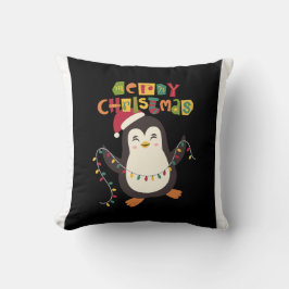 Niedlicher Penguin Weihnachts-Kissen Kissen