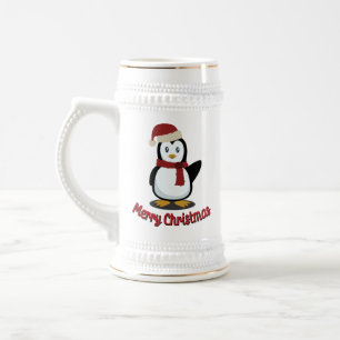 Niedlicher Penguin Xmas Weihnachten Weihnachten We Bierglas