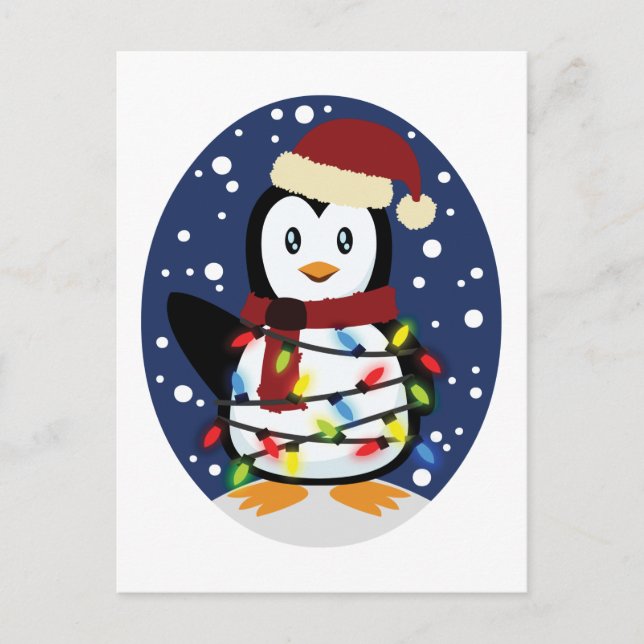 Niedlicher Penguin Xmas Weihnachten Weihnachten We Postkarte (Vorderseite)