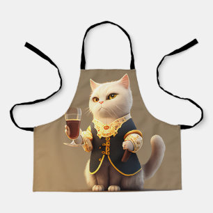 Niedlicher Personal cat Diener, lustiger Diener Ki Schürze