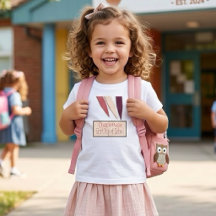 Niedlicher personalisierbarer erster Schultag