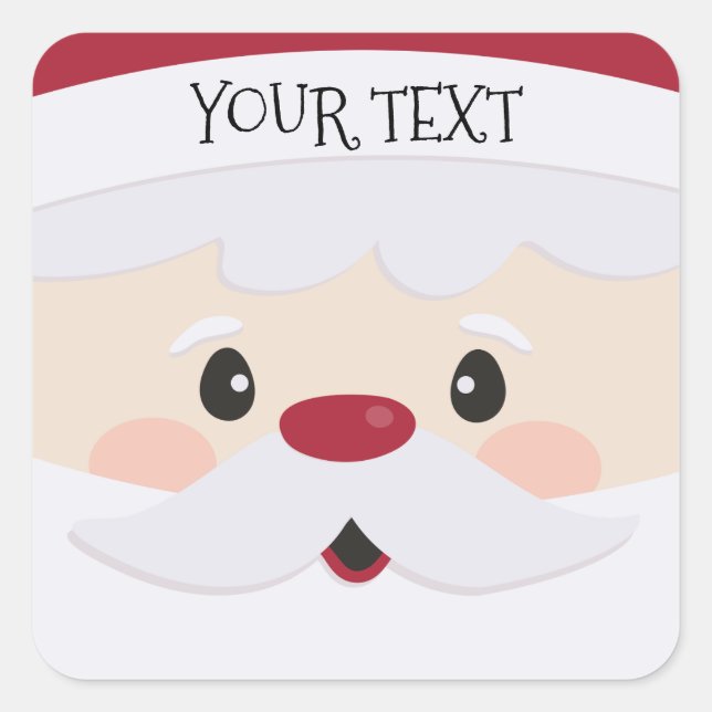 Niedlicher Personalisierter Aufkleber für Santa Fa (Vorderseite)