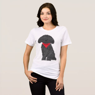 Niedlicher Personalisierter Cartoon Labradoodle We Tri-Blend Shirt