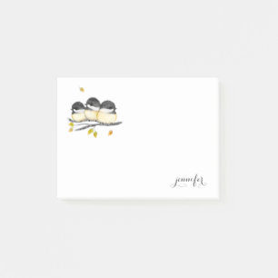 Niedlicher Personalisierter Chickadebird-Post-It-N Post-it Klebezettel