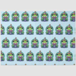 Niedlicher Personalisierter Frosch Thema Geburtsta Seidenpapier