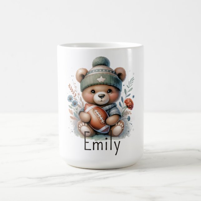 Niedlicher Personalisierter Fußball Kaffeetasse (Mittel)