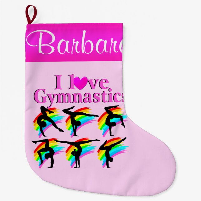 NIEDLICHER PERSONALISIERTER GYMNASTICS CHRISTMAS-S GROßER WEIHNACHTSSTRUMPF (Vorderseite)