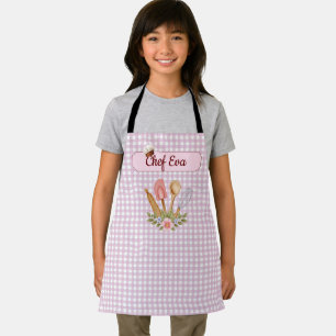 Niedlicher Personalisierter Koch Kochen Backen Ros Schürze