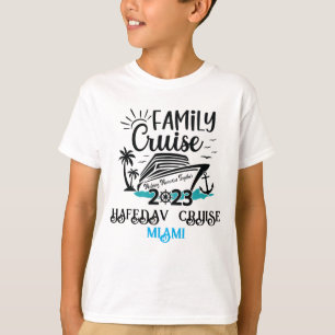Niedlicher Personalisierter Kreuzfahrtschiff Famil T-Shirt