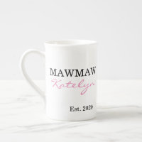 Niedlicher Personalisierter Name Mawmaw Jahr festg
