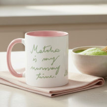 Niedlicher Personalisierter Name Mommy Matcha Tea 