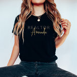 Niedlicher Personalisierter Realtor Broker Real An T-Shirt<br><div class="desc">Zeigen Sie Ihren beruflichen Stolz im Stil mit unserem Niedlichen Personalisierten Realtor Broker Real Anwesen Agent T - Shirt. Dieses maßgeschneiderte Shirt ist für echte Anwesen-Agent konzipiert, die woll haben, Komfort und Flair zu vereinen, während sie ihr Geschäft vertreten. Personalisieren Sie es mit Ihrem Namen oder Maklerage für einen einzigartigen...</div>