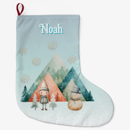 niedlicher personalisierter Strumpf Großer Weihnachtsstrumpf