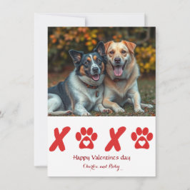 Niedlicher Personalisierter Valentinstag Feiertagskarte