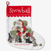 Niedlicher Personalisierter Weihnachtsmann Bunny R