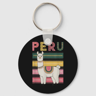 Niedlicher peruanischer Llama aus Peru - Fun Peru Schlüsselanhänger
