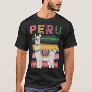 Niedlicher peruanischer Llama aus Peru - Fun Peru T-Shirt