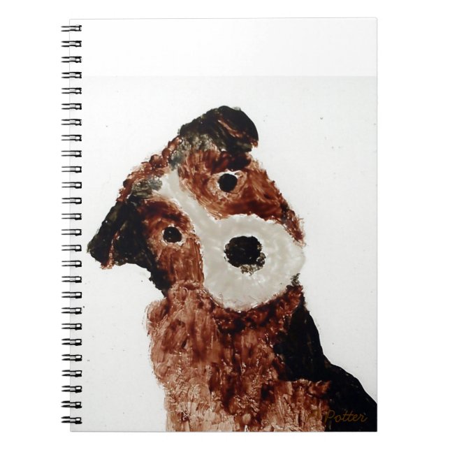 Niedlicher Pet Painting Terrier Dog Notizblock (Vorderseite)