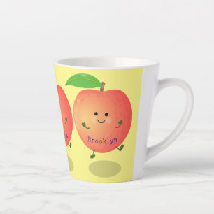 Niedlicher Pfirsichgelber Cartoon Milchtasse