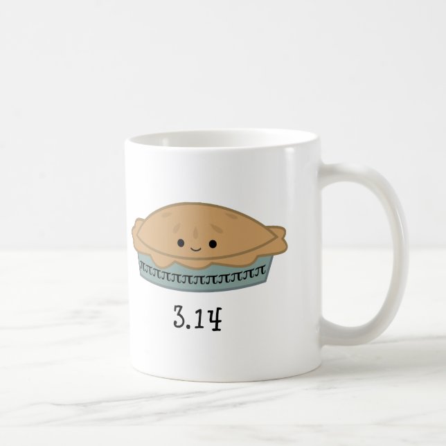 Niedlicher Pi-Tag 3.14 Kaffeetasse (Rechts)