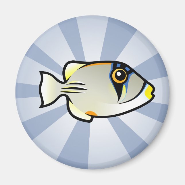 Niedlicher Picassofisch Magnet (Vorne)