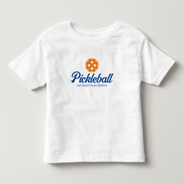 Niedlicher Pickleball-Sport im Shirt für Kleinkind (Vorderseite)