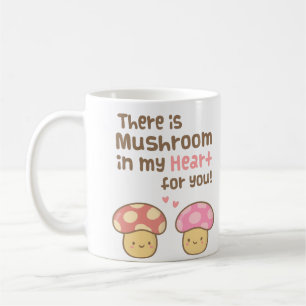 Niedlicher Pilz in meinem Herzen für dich Süße Wor Kaffeetasse