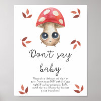 Niedlicher Pilz - Sag kein Babyposter